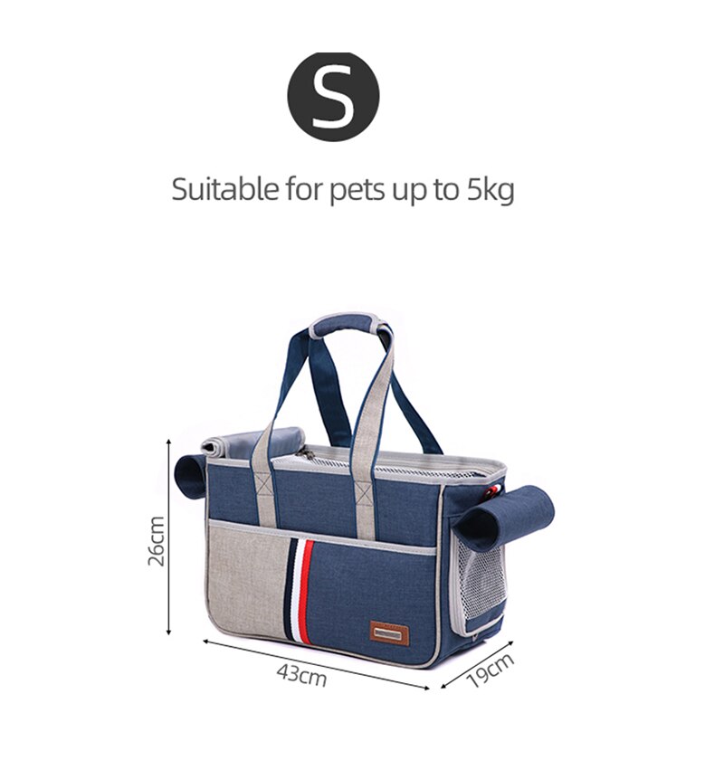 Kæledyrsholder til kat hunde taske åndbar rejsetransport bæretaske slynge rygsæk pomeranian chihuahua håndtasker til små dyr: Lille