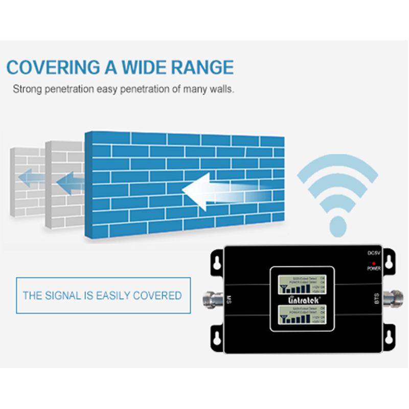 Lintratek 2G 3G 4G doppio gruppo musicale booster GSM UMTS LTE amplificatore cellulare 900mhz 1800 2100 WCDMA DCS ripetitore di segnale di rete mobile