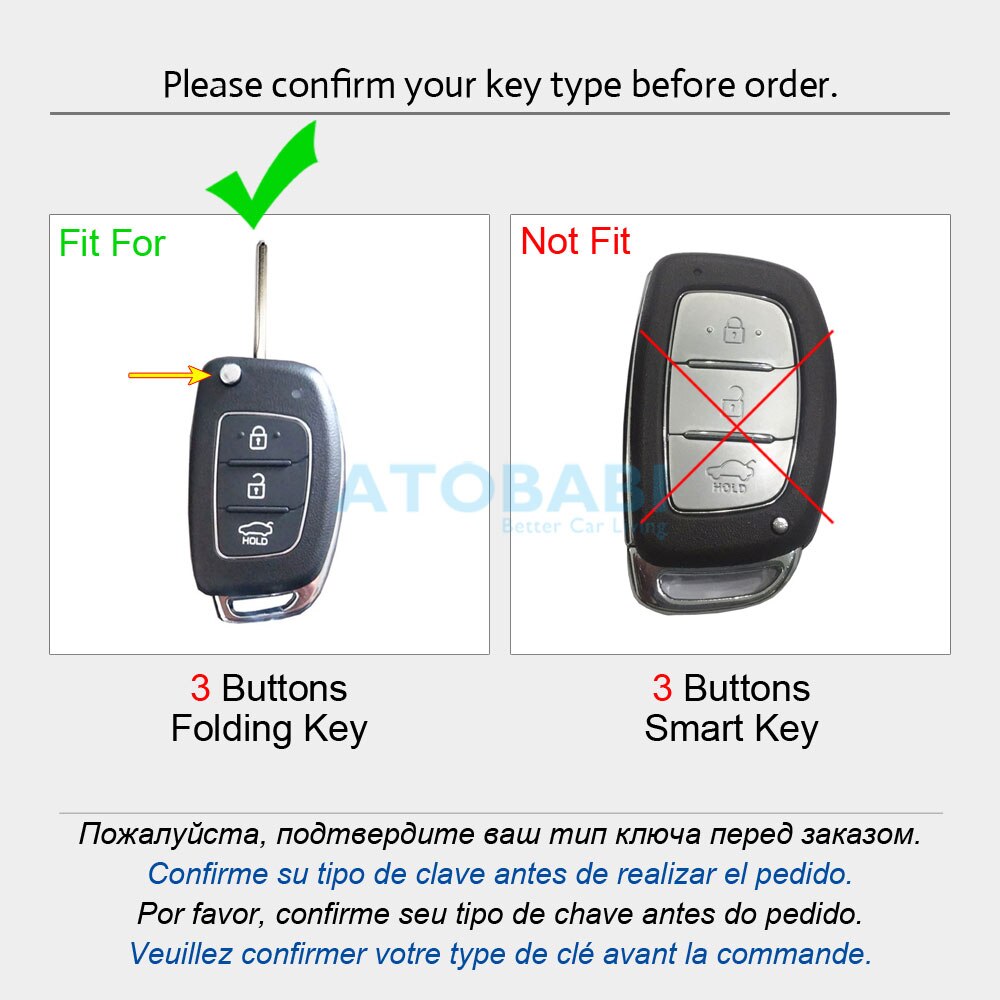 Funda de silicona para la llave del coche, llavero plegable de 3 botones, Control remoto, Protector de piel para Hyundai Santa Fe Sonata Tucson IX35