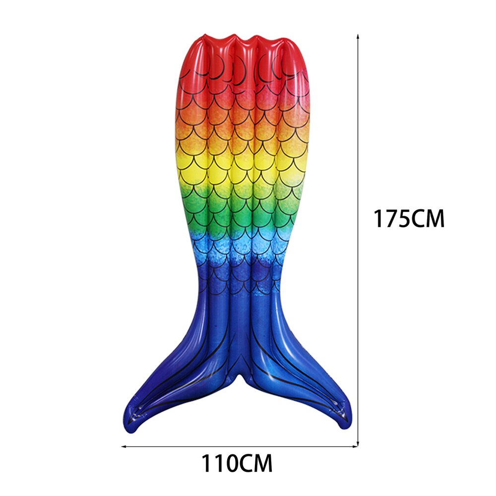 1Pc Zwevend Bed Zwemmen Drijvende Mat Opblaasbare Schoonheid Vissenstaart Zwevend Bed Zwemmen Tool Supplies (Assorti Kleur)