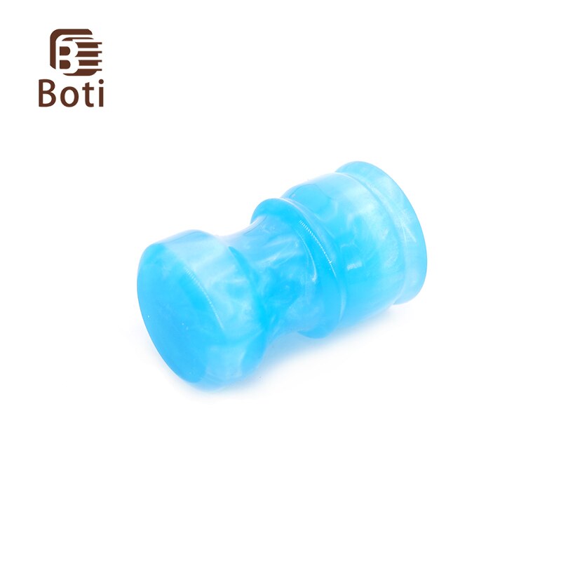 Boti Pinsel-handgefertigt Blau Harz Griff Bart Pflege Werkzeug Rasieren Pinsel Griff Original Für Männer: 28mm