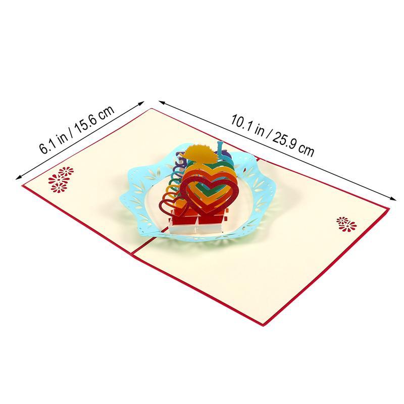 Bighan Biglietti Auguri 3D Divertente Pop Up