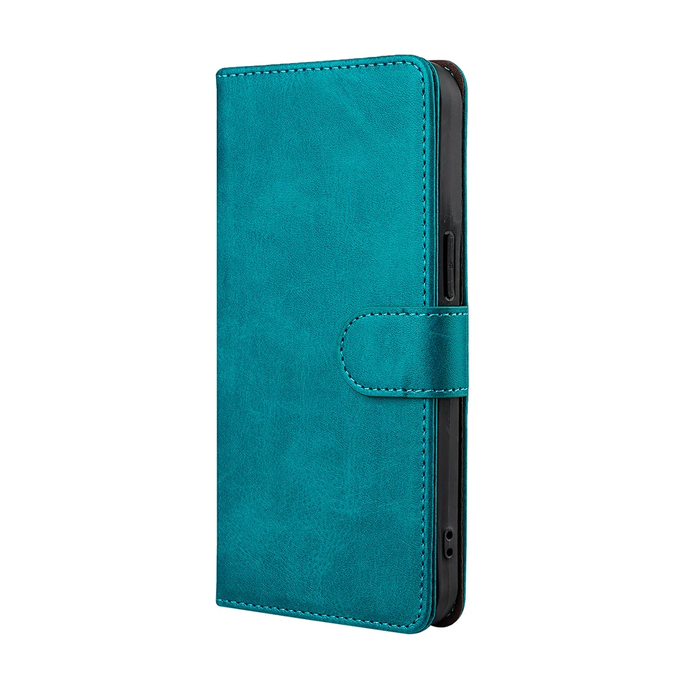 RFID Blocking Flip Magnetic Buckle Wallet Case for iPhone 16 Pro Max 16 Plus Protective Cover Leather Book Case With Card Holder