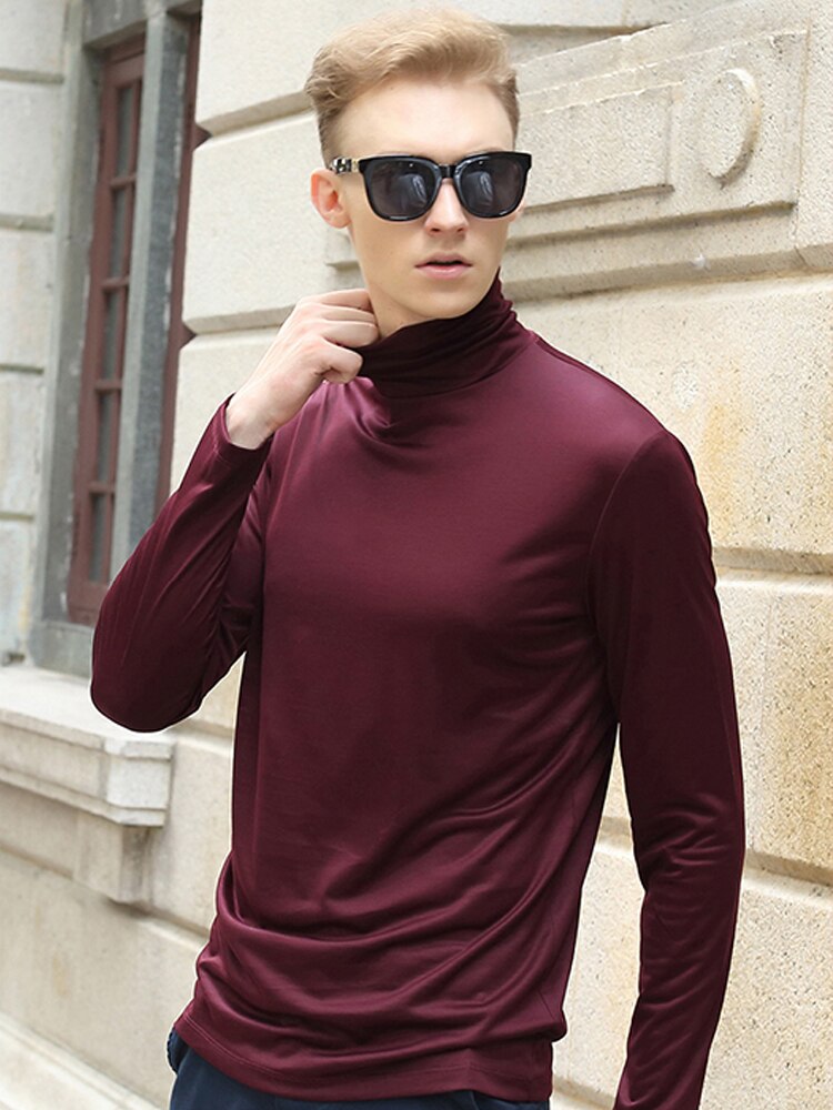 Simplicity sewing patterns for Men's high collar Plush T-shirt N40