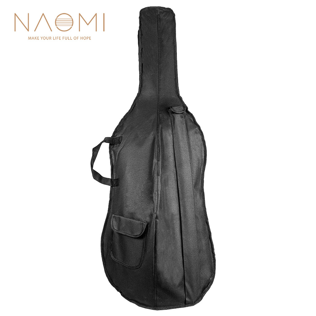 Naomi Draagbare 1/8 1/4 1/2 3/4 4/4 Cello Zachte Tas Case Full Size Cello Gig Bag Duurzaam Cello Zak