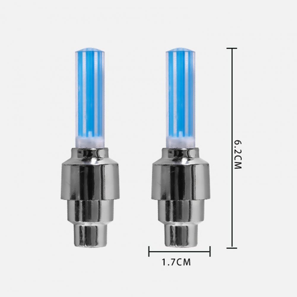 2Stck Motorrad Auto Fahrrad Reifen Ventil Kappen Licht LED Ventil Abdeckung Glühwürmchen Lampe Für Autos Fahrräder Wasserdichte Universal- lichter