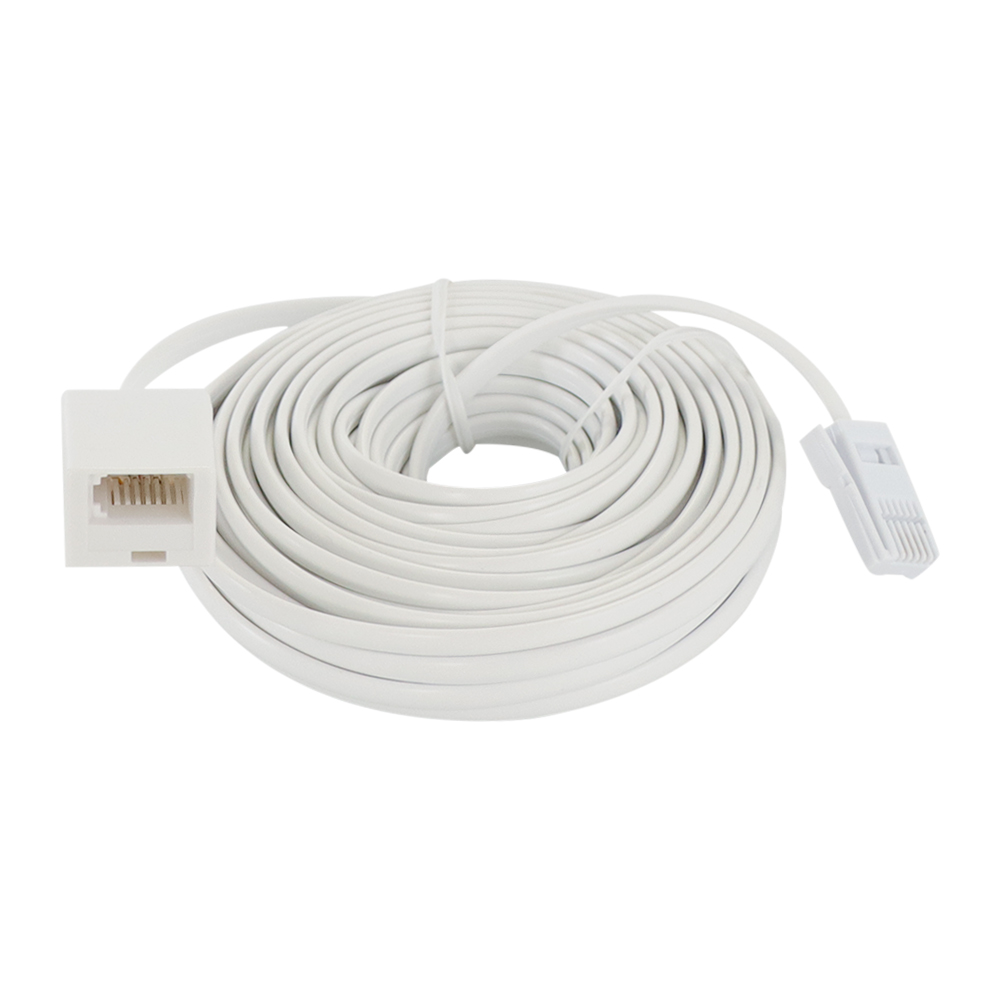 5m 10m 15m 20m 6 p4c modulare britische Telefonkabel Draht weiß verlängerte Kabel verlängerung leitung Zubehör