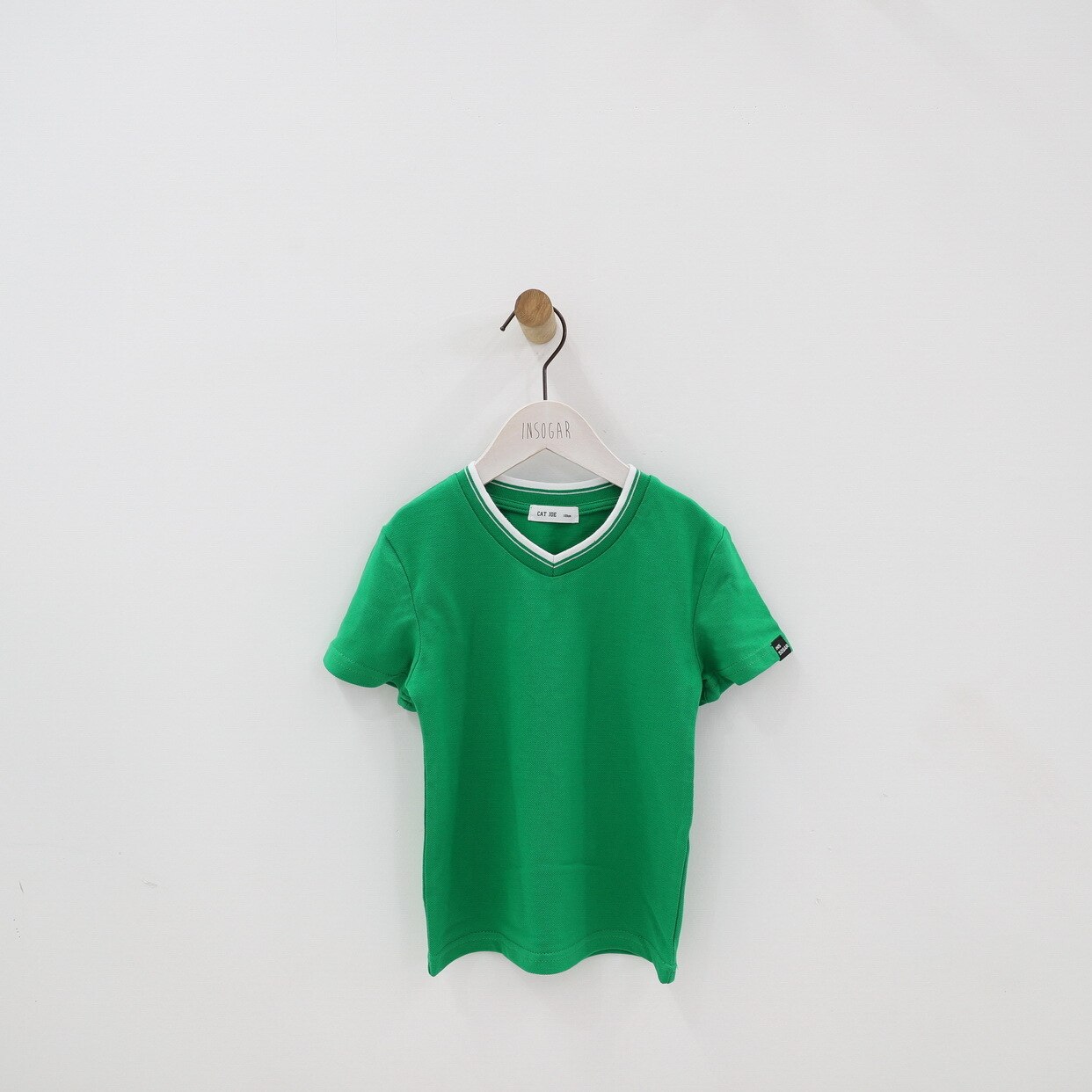 Camiseta de cumpleaños, uniformes escolares para niño y niña, traje deportivo para estudiantes de secundaria, ropa de jardín de verano de manga corta para niños: Verde