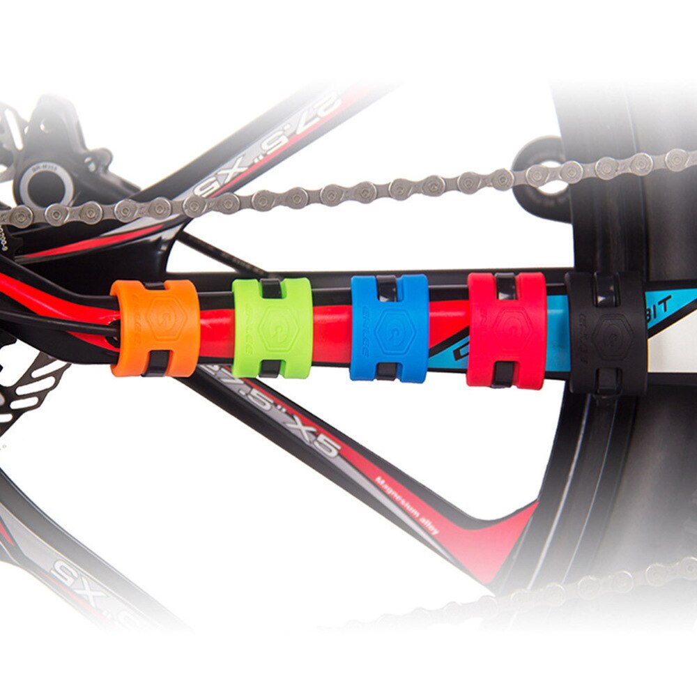 5Pcs anelli protettivi in gomma anticollisione protezione della catena della forcella posteriore della strada attrezzatura per Mountain Bike