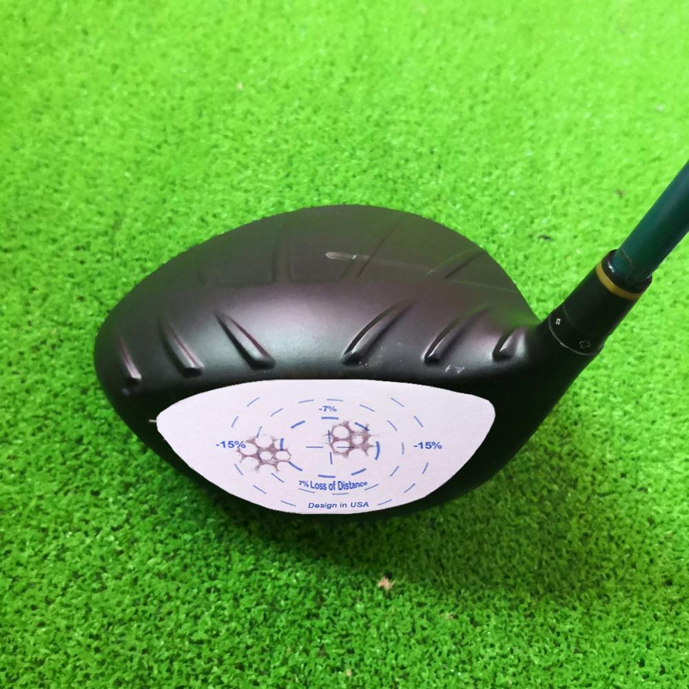 Golfklubba effektmål etikett tejp klistermärke praxis för iron woods wedge club test papper träningshjälp tillbehör