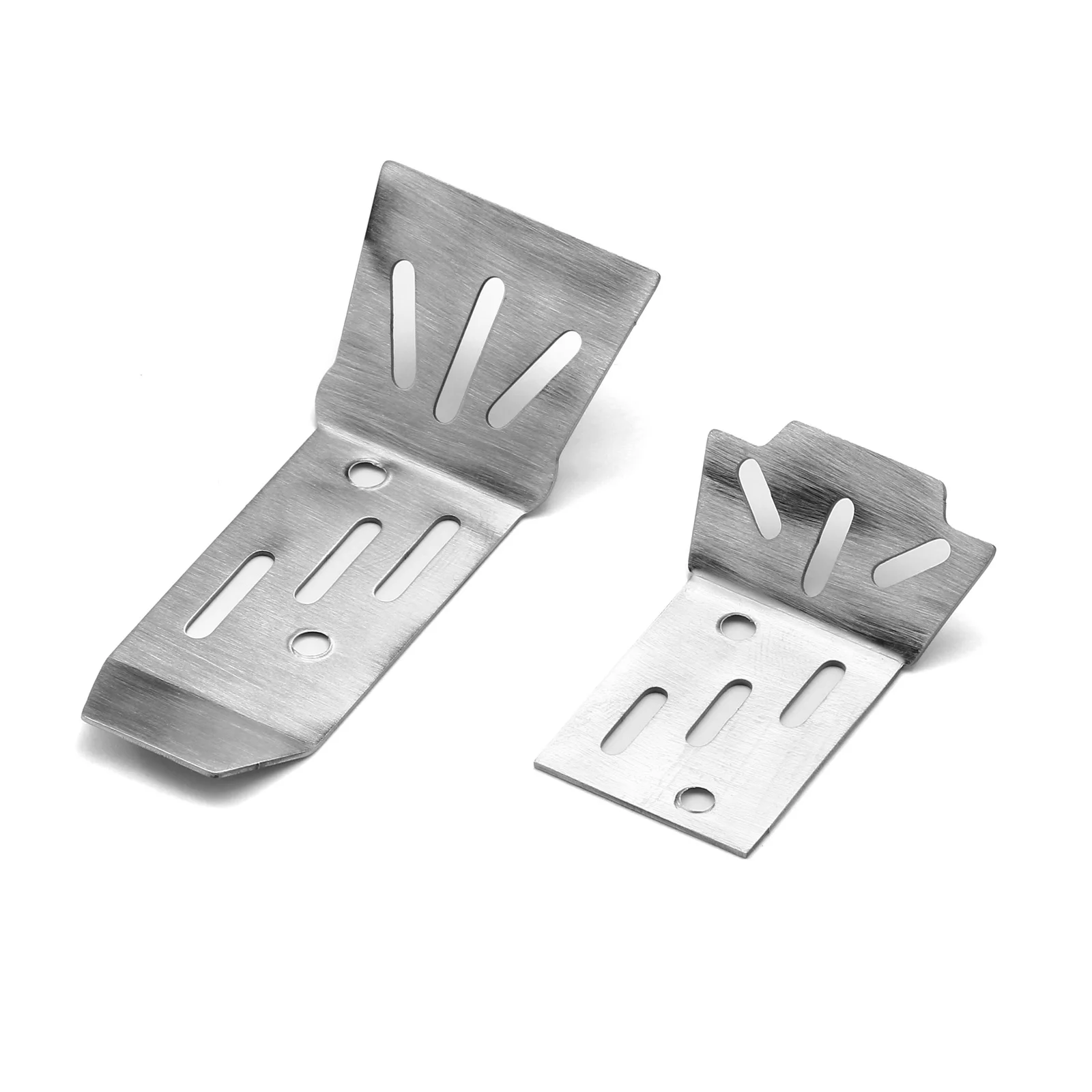 2 Stück Edelstahl vorne und hinten Chassis Rüstungsschutz für Arrma 1/18 Granit Grom RC Auto Upgrade Teile Zubehör