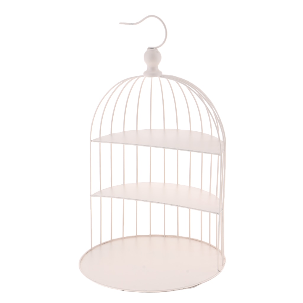 European Afternoon Tea Bird Cage Cake Rack 3-layer Snack Stand Display Stand Tea Break Buffet Tray