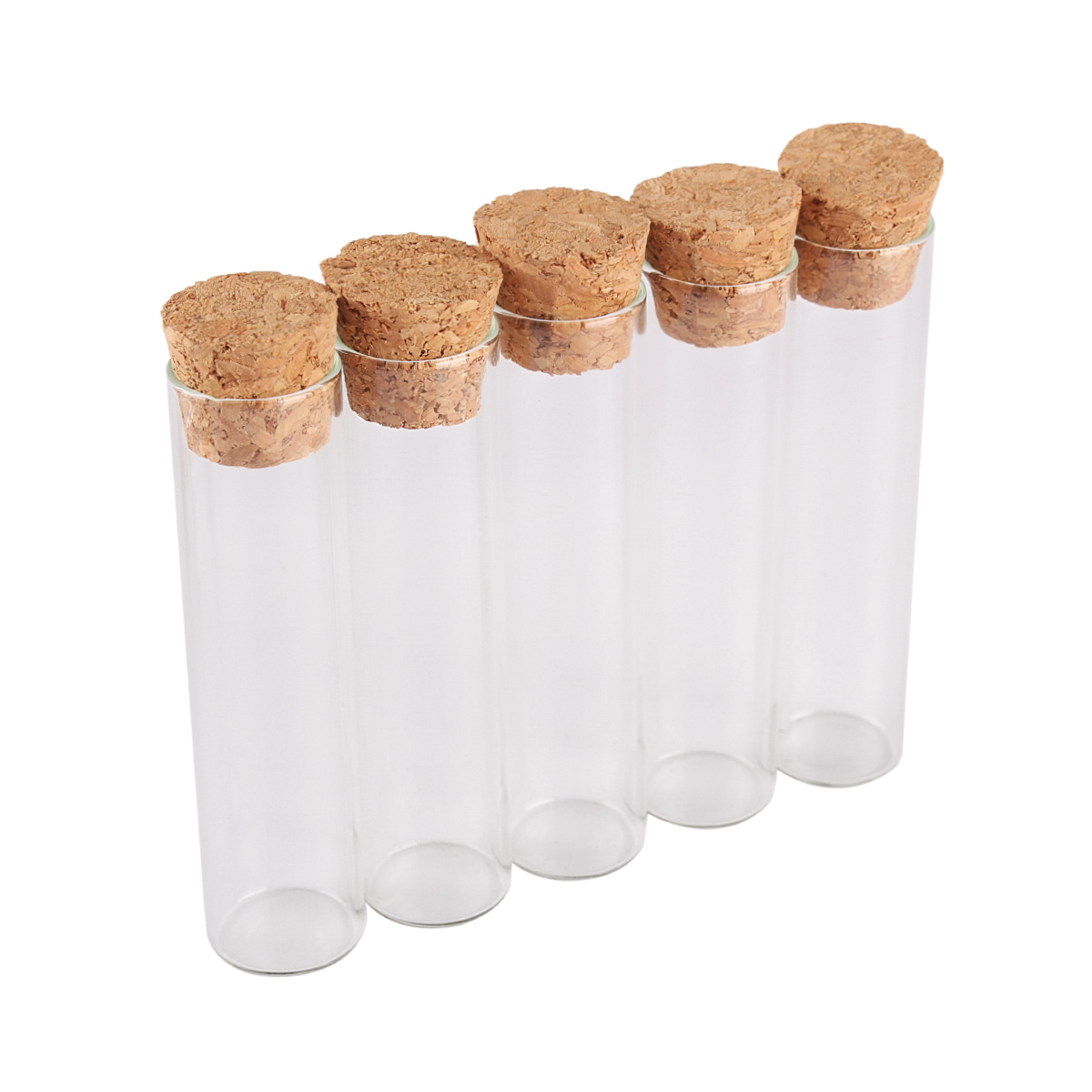 10pcs 6ml 16*65mm Transparent Glass Test Tube Vials Terrarium with Cork Stopper Glass Container Message Bottles