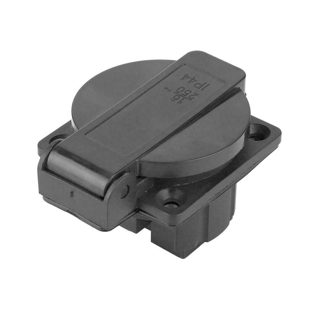 250V 16A Portable Change Repair Accessories Industrial Replacement Part 2.6x2x1.6inch German Style Generator Socket Waterproof