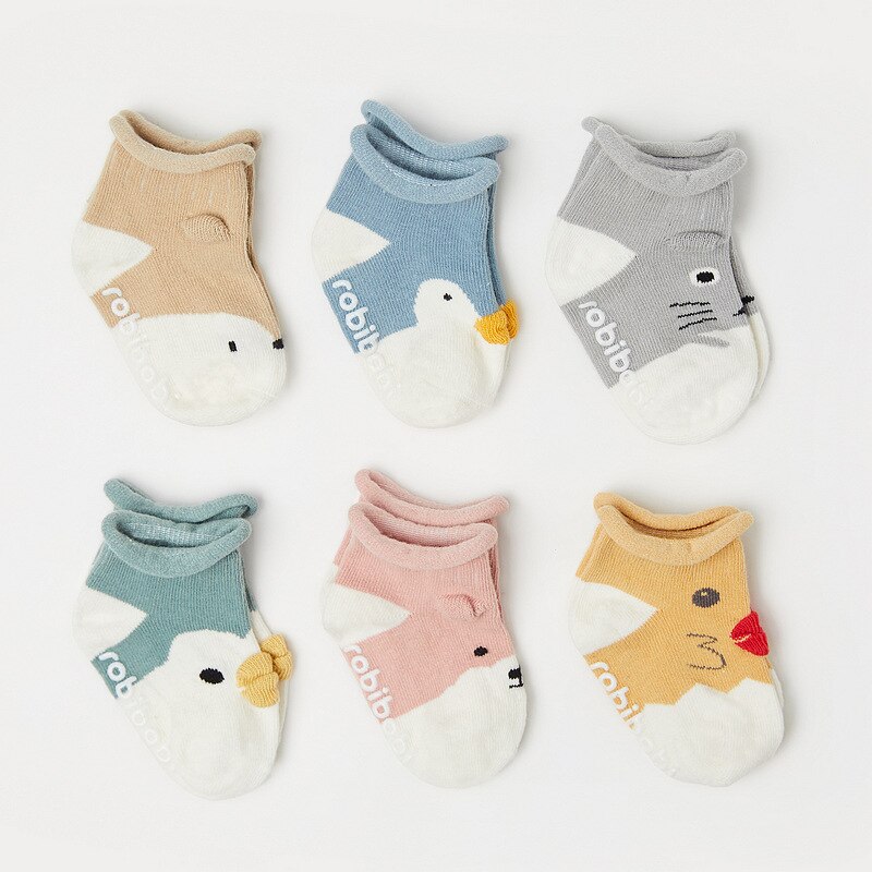 Anti Slip Baby Socks Kids Cute Stereo Animal Cartoon Loose Toddle Boys Girls Socks Children Clothing Accessories