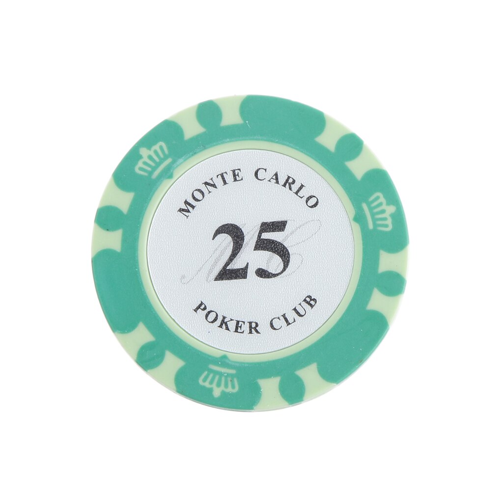 Sjov pp ler casino poker chips mahjong brætspil tællere dollars pakke  of 10 stk 40 x 4mm til camping vandreture sjovt bordspil: 6