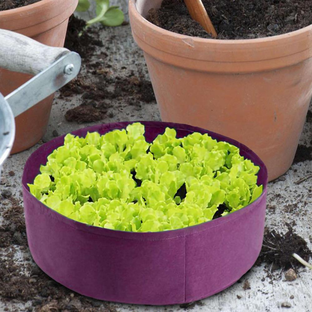 Stof hævet havepose 30 gallons rund haveplantebeholder voksepose åndbar filt plantepotte til planter planteskolepotte