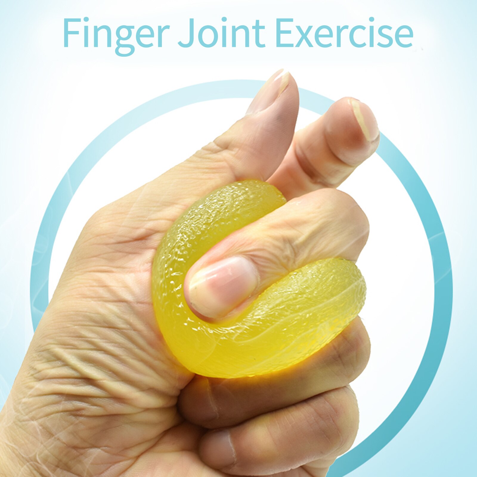 Hand Grip Ball Finger Strength Stress Training 3 Stress Relief Therapy Egg Balls And 3 Finger Stretcher Sets For Rehabilitation