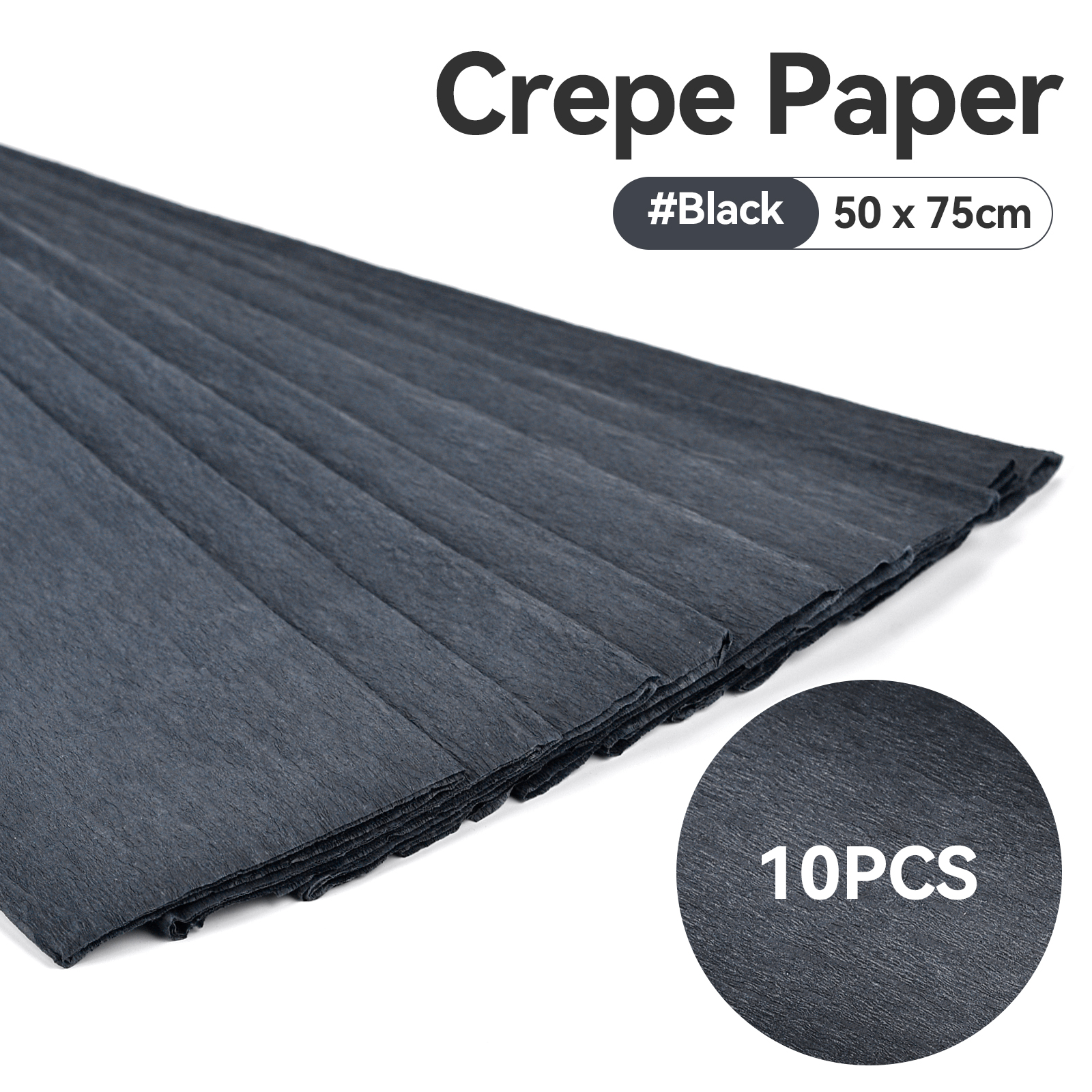 10 Uds. De papel crepé de 50x75cm, rollo de papel de crepé de Origami arrugado, artesanía de papel DIY, decoración de flores, papel para envolver , artesanía: violet