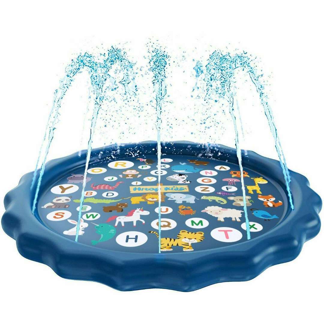 Tappetino per acqua da 170CM per bambini divertimento prato giochi d&#39;acqua piscine gonfiabili per bambini estate Set per bambini cortile giocattoli da esterno galleggiante