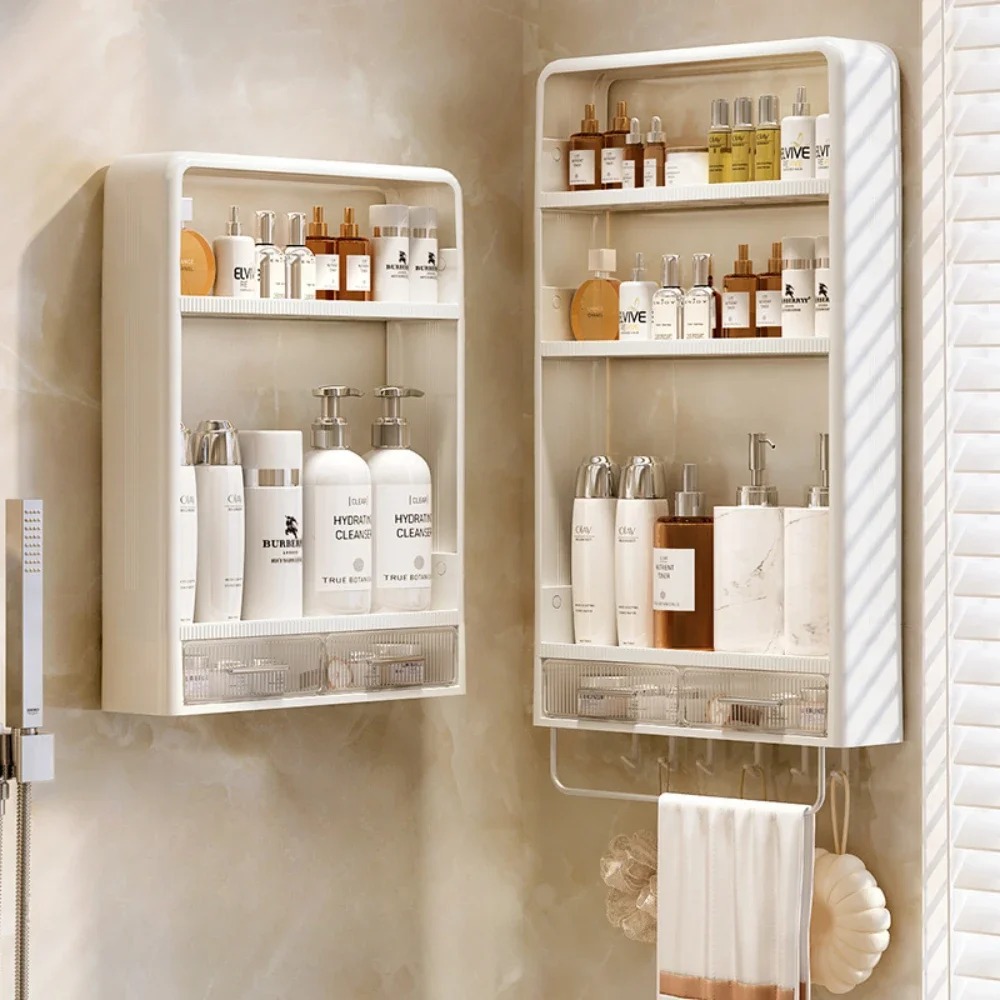 Wall Mounted Storage Shelves Kitchen Cabinet Seasoning Sorting Rack Bathroom Organizer Shelf Home Miscellaneous Storage Racks