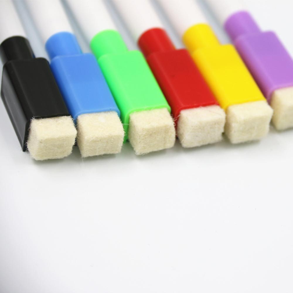 10Pcs/Set Brand Magnetic Whiteboard Pen Erasable Dry Markers White Office School In Supplies Magnet Eraser Built Board I1U7