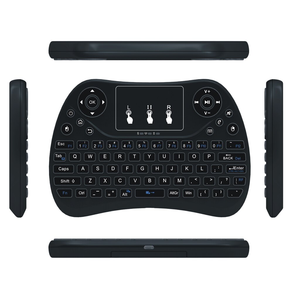 2.4GHz Mini Wireless Keyboard with Touchpad T2 Air Mouse English Version Handheld for Android TV BOX PC Xgimi H1S Projector