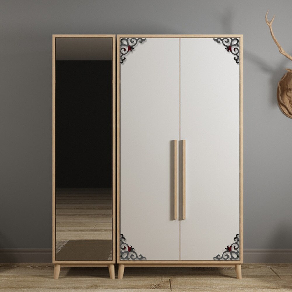 4 sztuk szafa szafa dekoracja ścienna w tle lustro akrylowe naklejki tapety salon akcesoria robić dekoracji domu