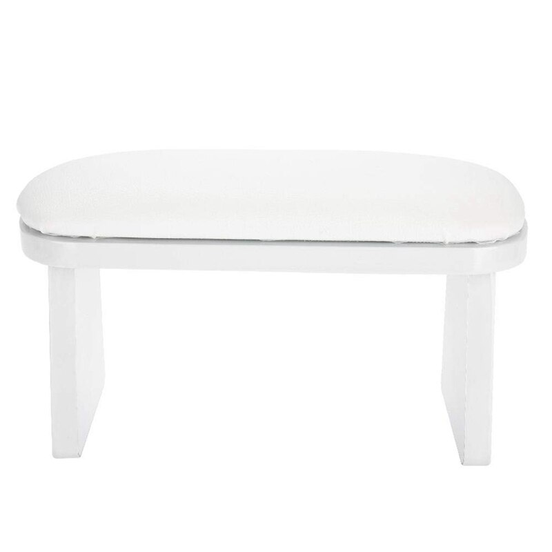 Almohada de manicura para manos, cojín para Reposabrazos de uñas, manicura, mantel para mesa, reposabrazos de muñeca, cojín para salón: White