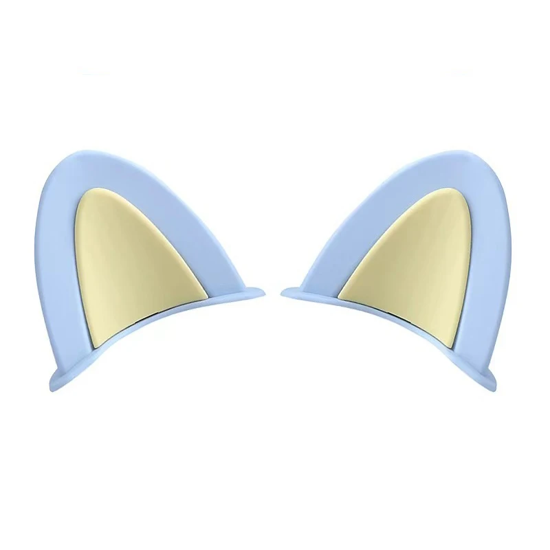 Universal Helmet Cat Ears Decoration Motorcycle Electric Car Driving Styling Cute Cat Ears Stickers Decor Helmet Accessories