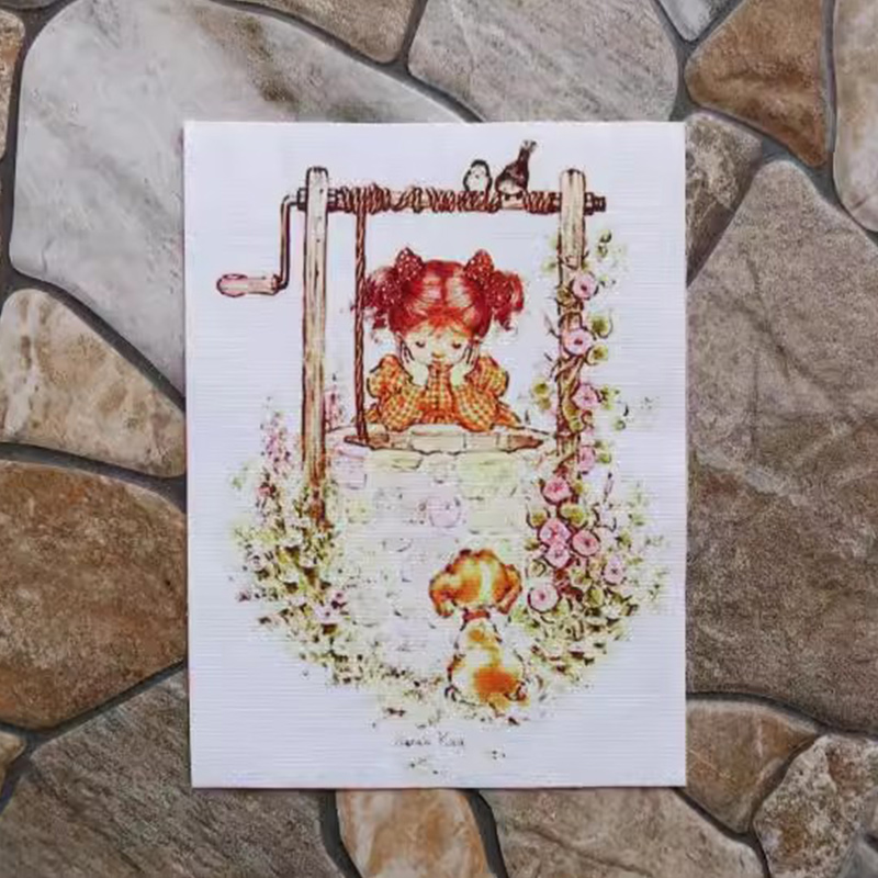 Tela de algodón teñida a mano para niña pequeña, tejido de posicionamiento acolchado para bolso de costura, monedero, 15x20cm: Rojo rosado