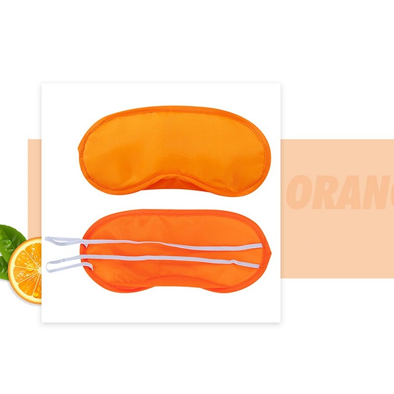 Sleeping Eye Mask Eyeshade Cover Comfort Soft Health Blindfold Sleep Rest Shield Travel Working Student Relax Eye Care Tool: Orange
