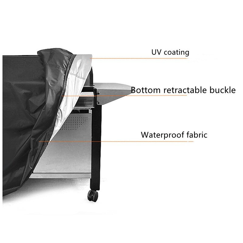 BBQ Cover Waterproof Grill Accessories Barbecue Covers for Weber Gas Large Barbeque UV Outdoor Garden