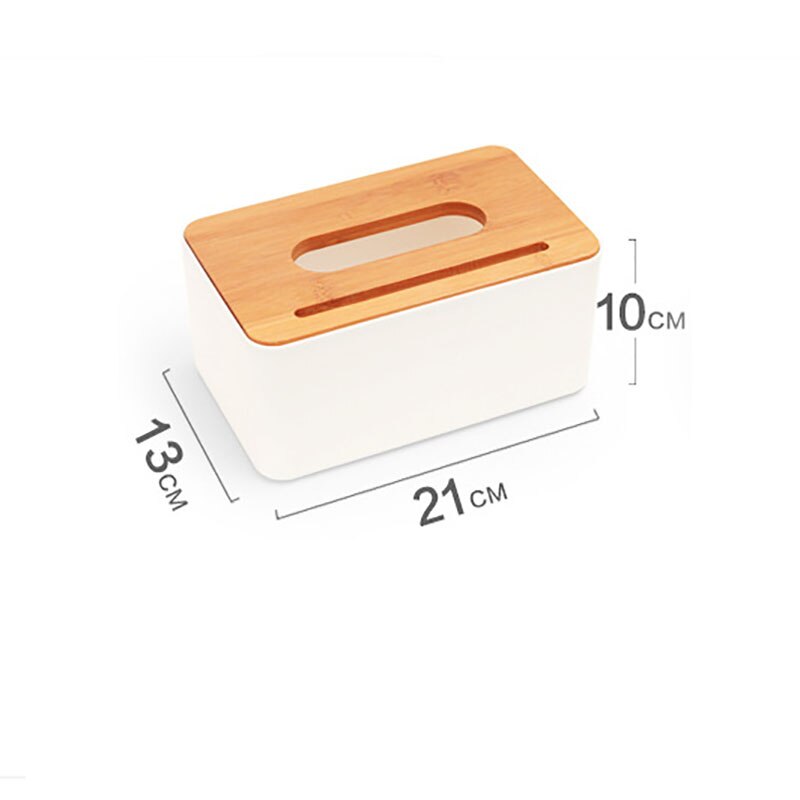 Solid Wood Napkin Holder Square Shape Wooden Plastic Tissue Box Case Home Kitchen Paper Holdler Storage Box Accessories: rectangle