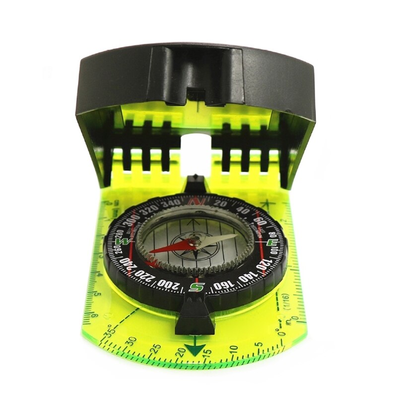 Pocket Camping Compass, Portable Survival Sports Measuring Scale Map Navigation Compass for Camping Hiking