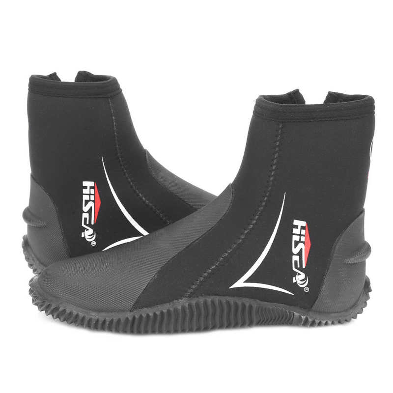 Scarpa da sub da 5MM stivali da sub in neoprene con tomaia alta stivali da immersione per adulti antiscivolo pinne calde scarpe da pesca subacquea