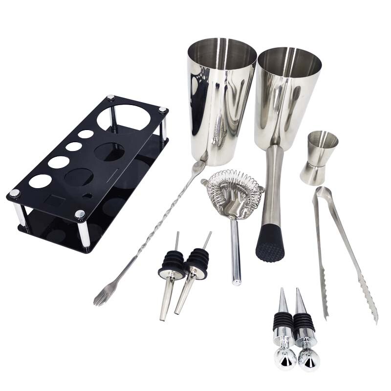 Juego de mezclador de vino tinto de acero inoxidable, 12 unidades, 750/600ml, mezclador de vino, cócteles, coctelera, bebidas de Bar, barman