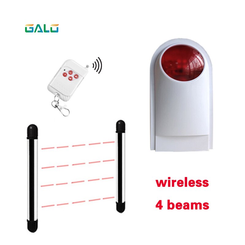Photoelectric Beams Sensor Active Infrared Intrusion Detector IR Optional Outdoor Perimeter Wall Window Fence Alarm system