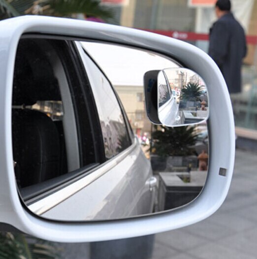 Grad rammeløs blindplet spejl vidvinkel rundt konveks spejl lille rund side blindspot bakspejl