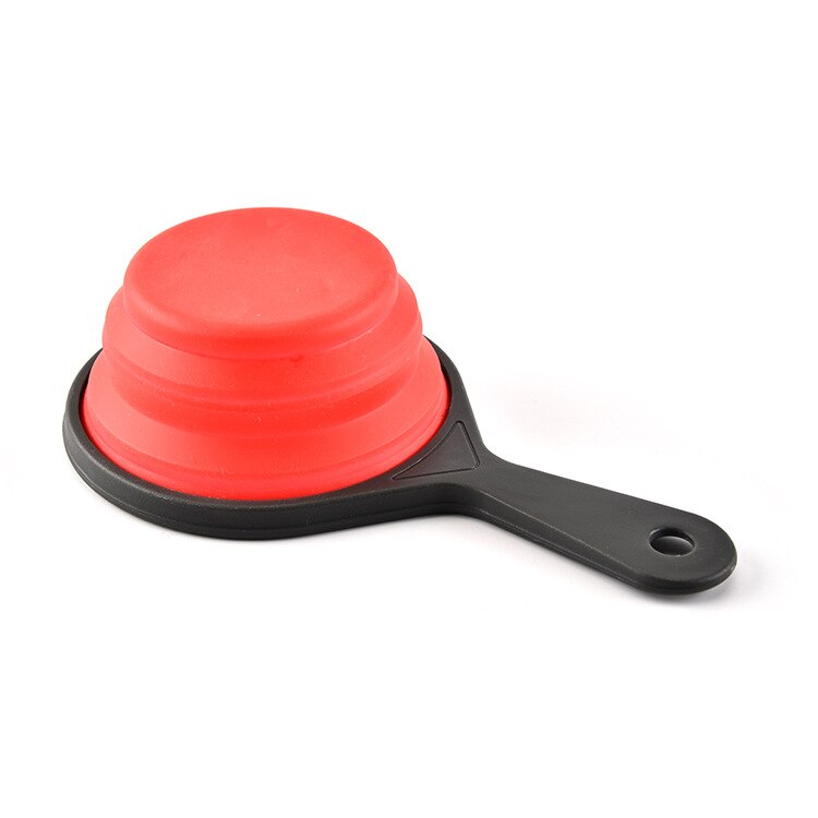 Juego de 4 tazas medidoras de silicona, cucharas medidoras plegables, herramienta de cocina, pastel, helado, plegable, herramientas para hornear y cocinar