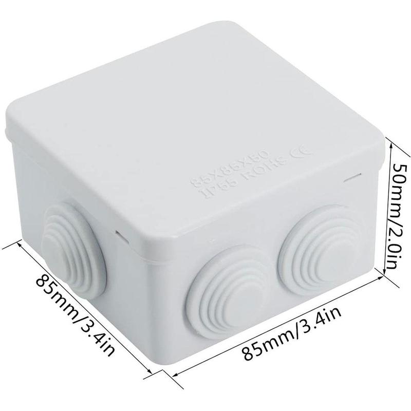 Zwei-in-drei-out junction box ABS wasserdicht junction 85*85*50 IP55 box box terminal wasserdichte box R4Q3