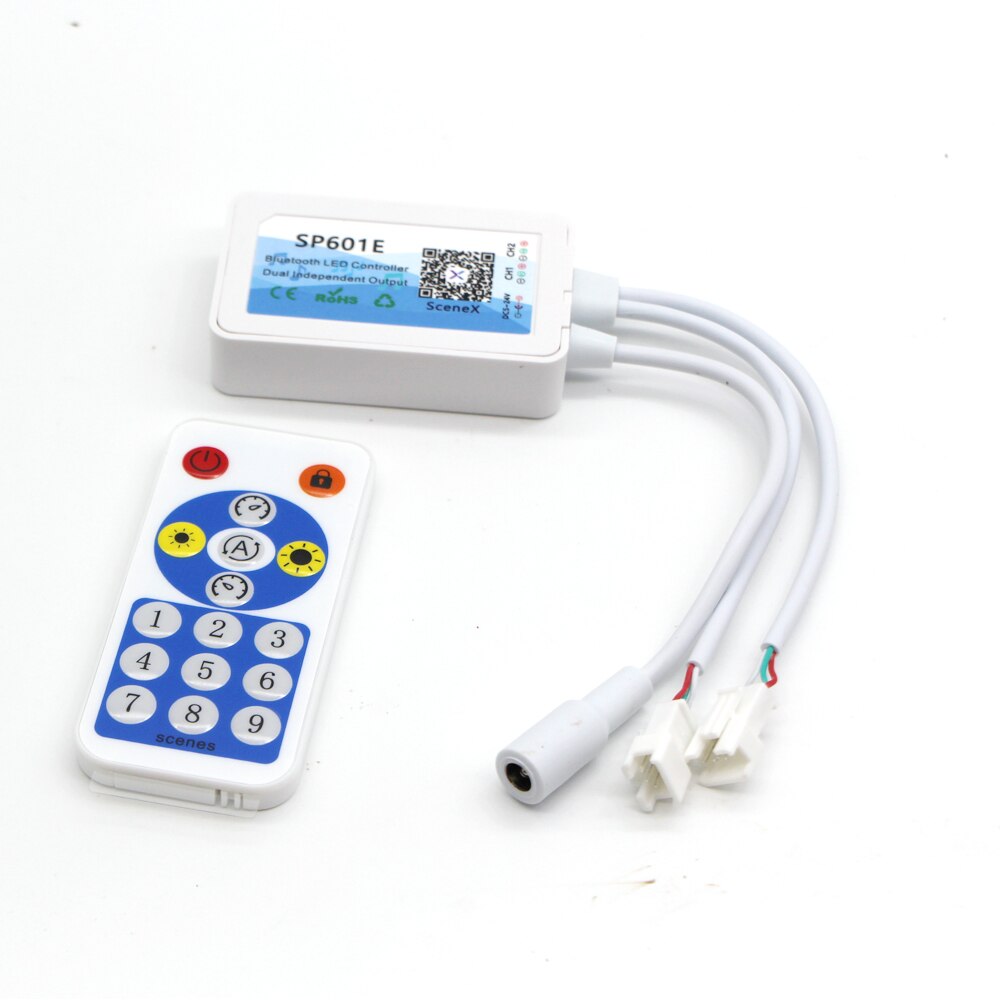 Controlador Led compatible con música, WIFI, Bluetooth, SP105E, SP107E, SP108E, SP110E, SP501E, SP601E, para WS2811, WS2812, WS2813, WS2815, SK6812