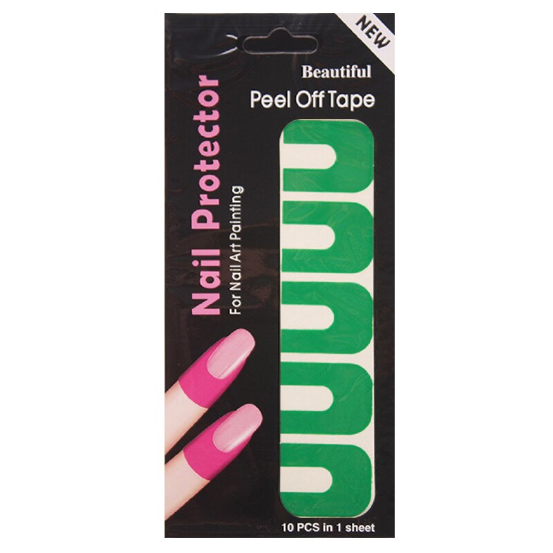 Strippen Tape Anti-Morsen Sticker Nagels Creatieve U-Vormige Vingerafdruk Stickers Vinger Huid Nagellak Stickers: 05