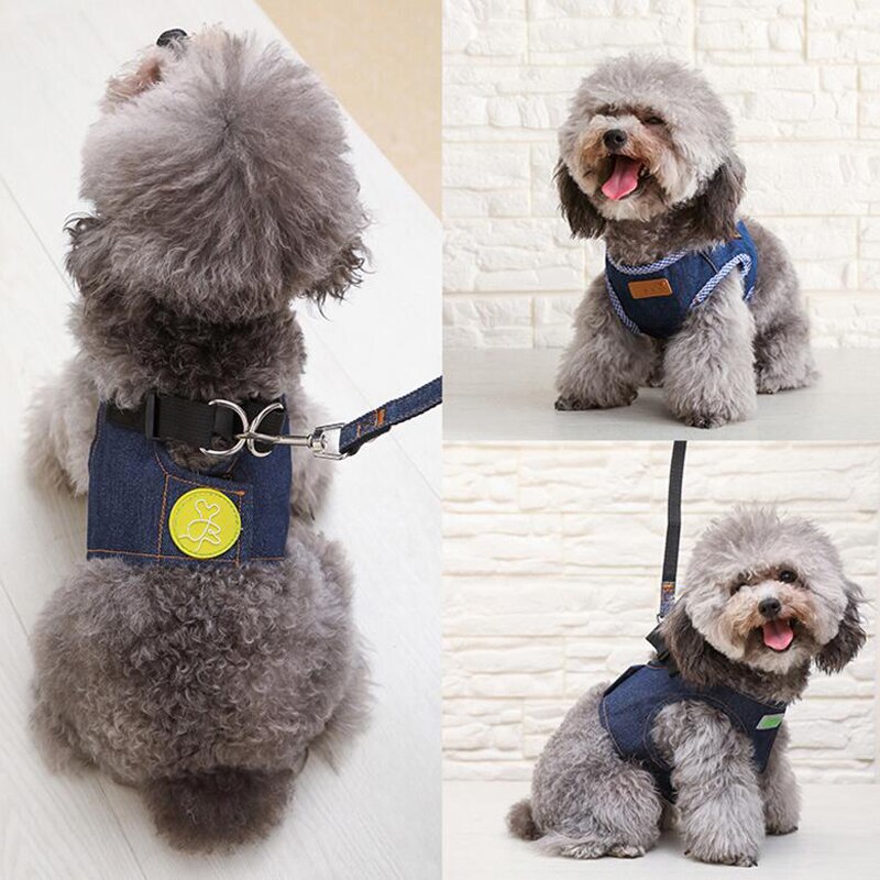 Atmungsaktive Streifen Haustier nutzbar machen Tarnung Hund Weste Welpen Leinen Kleine Hunde Leine einstellen Für Chihuahua Teddy S M L XL