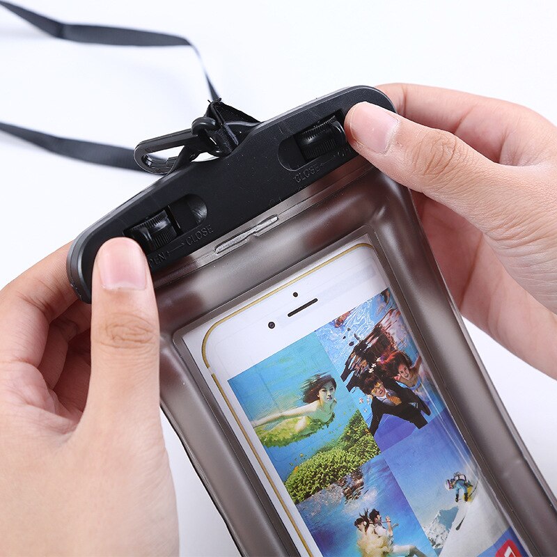 Shellbox Universal Waterproof Bag Swimming Surfing With Airbag Phone Case For Xiaomi iPhone 7 8 11 Pro XS Max X Samsung A71 A51