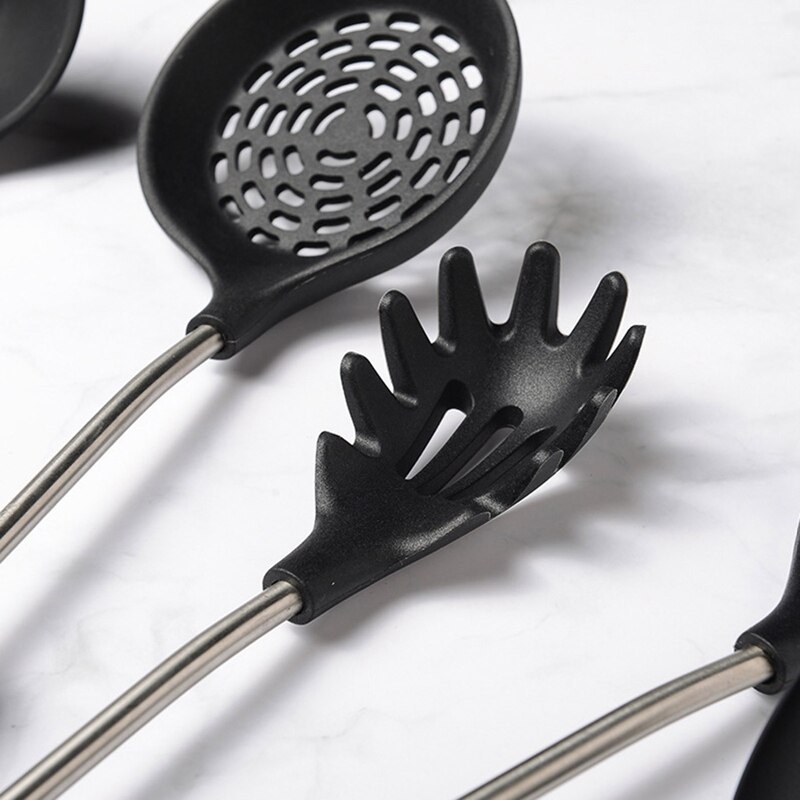 Silicone Utensil-Set Turner Spatula Cooking-Spoon Soup Pastry Tools 11-in-1 Kit Versatile Kitchen Spatula