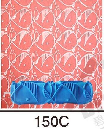 Patronen Wanddecoratie Verf 7 "Rubberen Roller Borstel Hoofd Zonder Behang Home Kamer Schilderen Machine Schilderen Gereedschap Muur: 150C