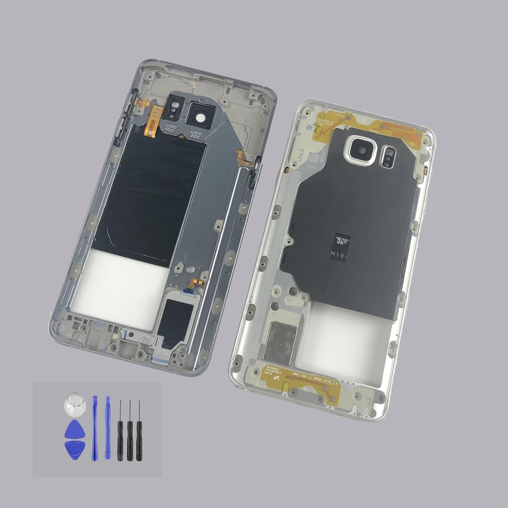 Metal Mid Frame Chassis for Samsung Galaxy Note 5 N920 - Replacement Housing with Buttons