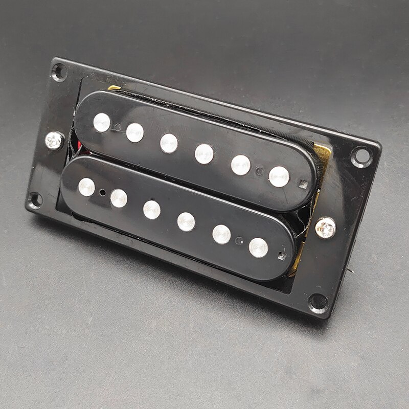 Electric Guitar Pickup Humbucker Double Coil LP Electric Guitar Pickups 50/52mm Neck Bridge Pickup with installing Frame: Yellow