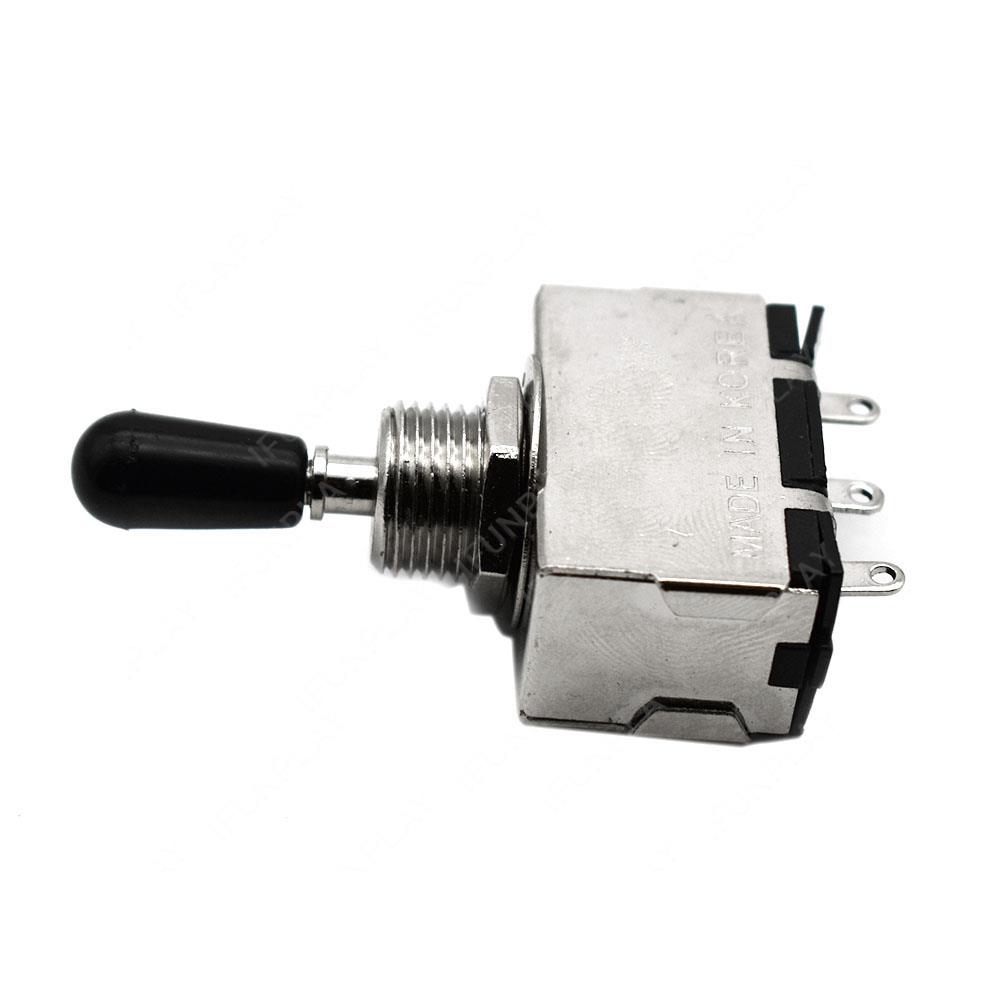 1Pc Metaal met Plastic Schakelaar Cap 3 Way Tuimelschakelaar voor LP SG Elektrische Gitaar 3 Way Control elektrische Guitarra Schakelaar